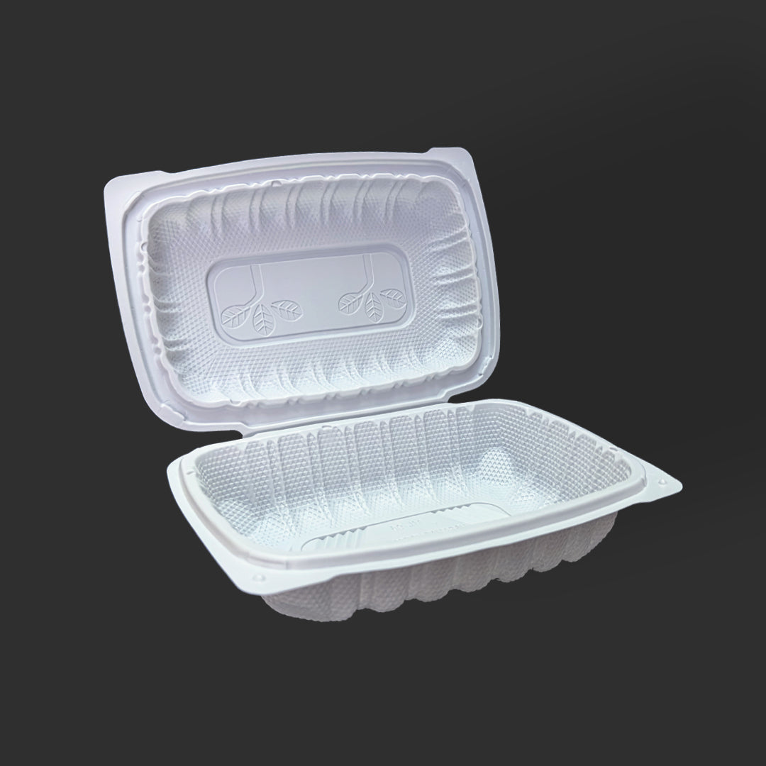 9"x 6" Clamshell / Meal box - 1 compartment