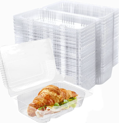 PET | 8" x 5" x 3.5" | Clamshell | 500 Pcs