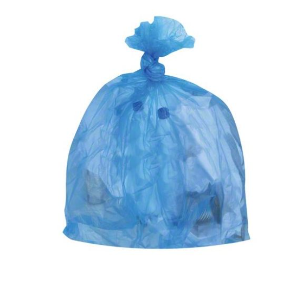 30" x 38" | Strong garbage Bags | Blue Tint | 250 Pcs