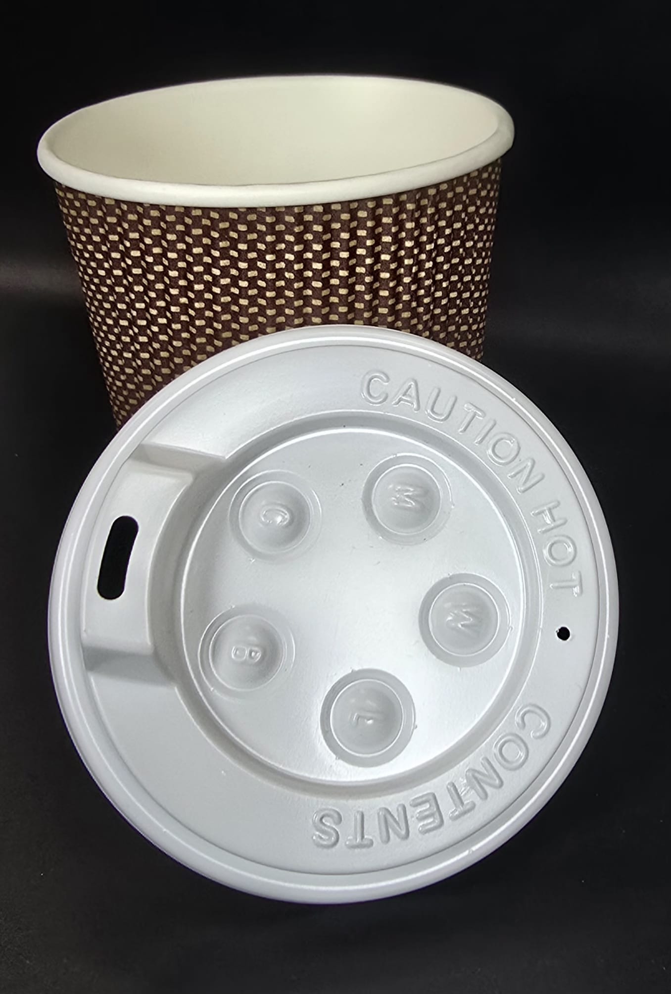 8oz Coffee Cups | Rippled | 500 Pcs
