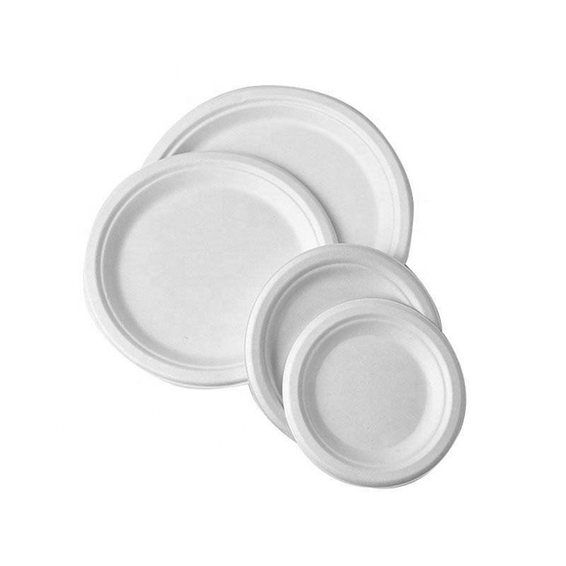 7" | Sugarcane Plate | Round | 1000 Pcs