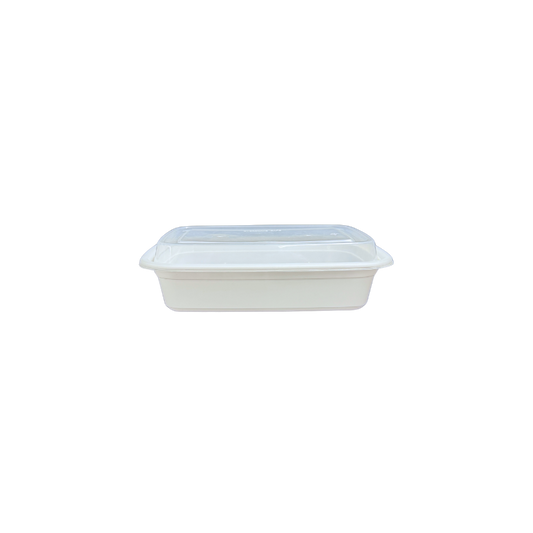 Contenant rectangulaire de 32 oz et couvercle | 150 pièces