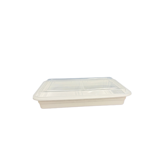 Contenant rectangulaire et couvercle de 58 oz | 120 pièces