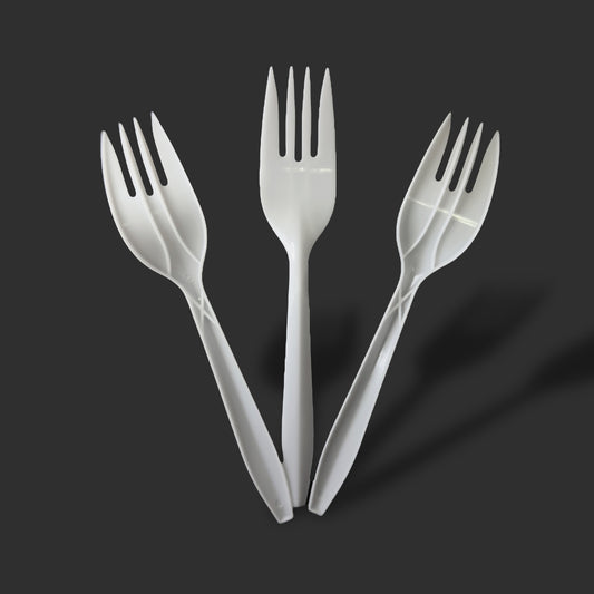 6 Pcs Plastic Combo Cutlery Set - 500pcs image 1