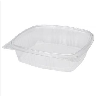 Contenant à charnière en PET de 12 oz | 200 pièces/caisse