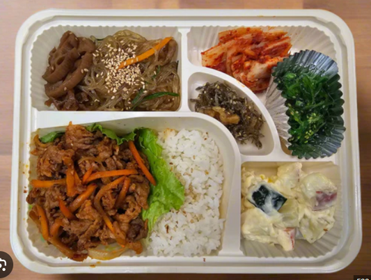 Boîte à bento en plastique | 5 compartiments | 200 pièces