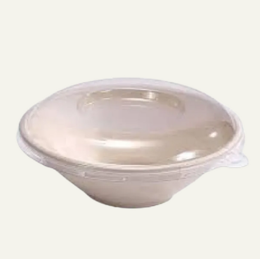 Saladier en bagasse 24 oz | Naturel | 300 pièces