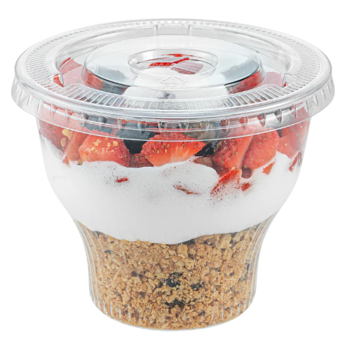 Couvercle plat | Pour tasses à dessert de 6, 8 et 12 oz | 1 000 pièces