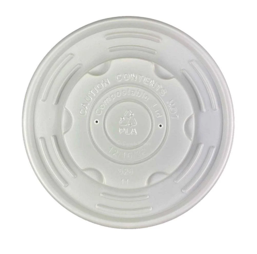 PET LID for 12-32oz | Paper Soup Container | 500 Pcs