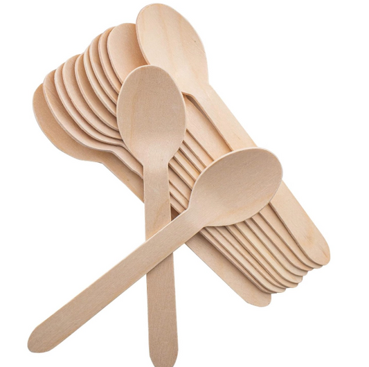 Wooden Soup Spoon | Unwrapped | 1000 Pcs