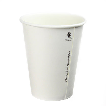 10oz - Hot Paper Cups - Single Wall - White - 1000pcs image 0