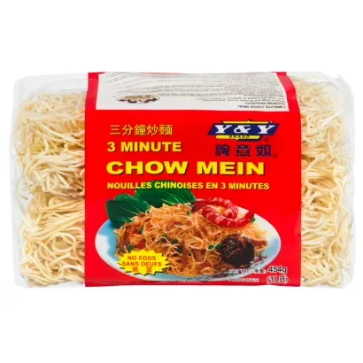 [FJ4505] Y&Y Eggless (Chowmein) Noodles - 454g (1Lbs)