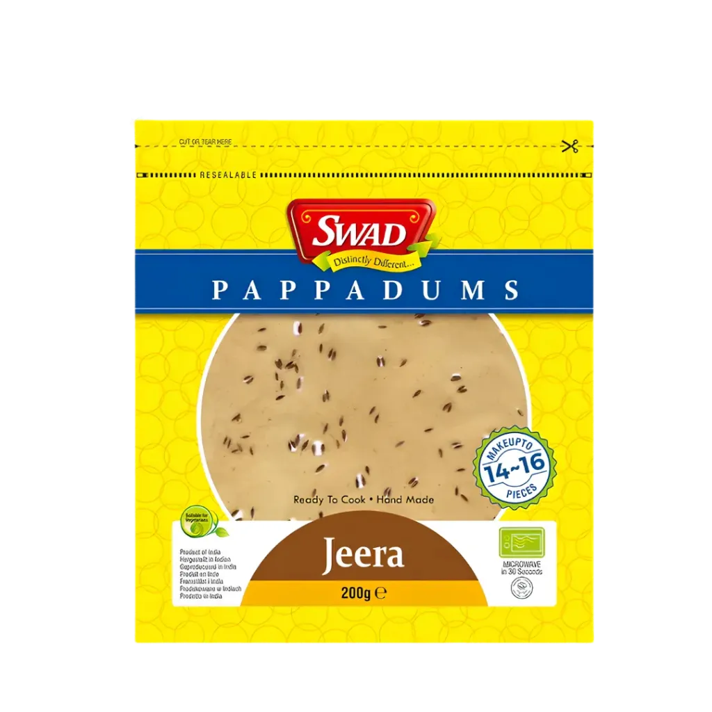 [FJ4501] Swad Jeera/Cumin Papad - 200g