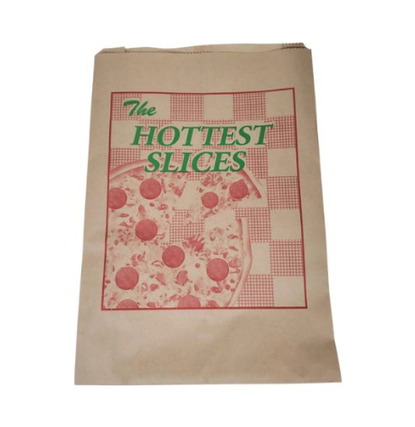 Pizza Slice Bags | 7" x 16" x 4" | Printed | 500 Pcs