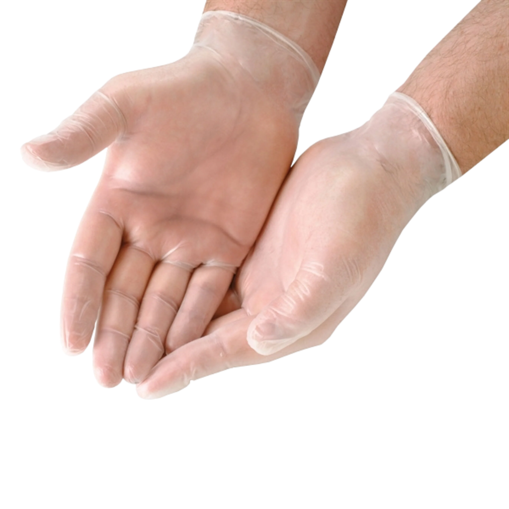 [FJGL01XL] Clear Vinyl Gloves | X-Large | Powder Free | 100 Pcs