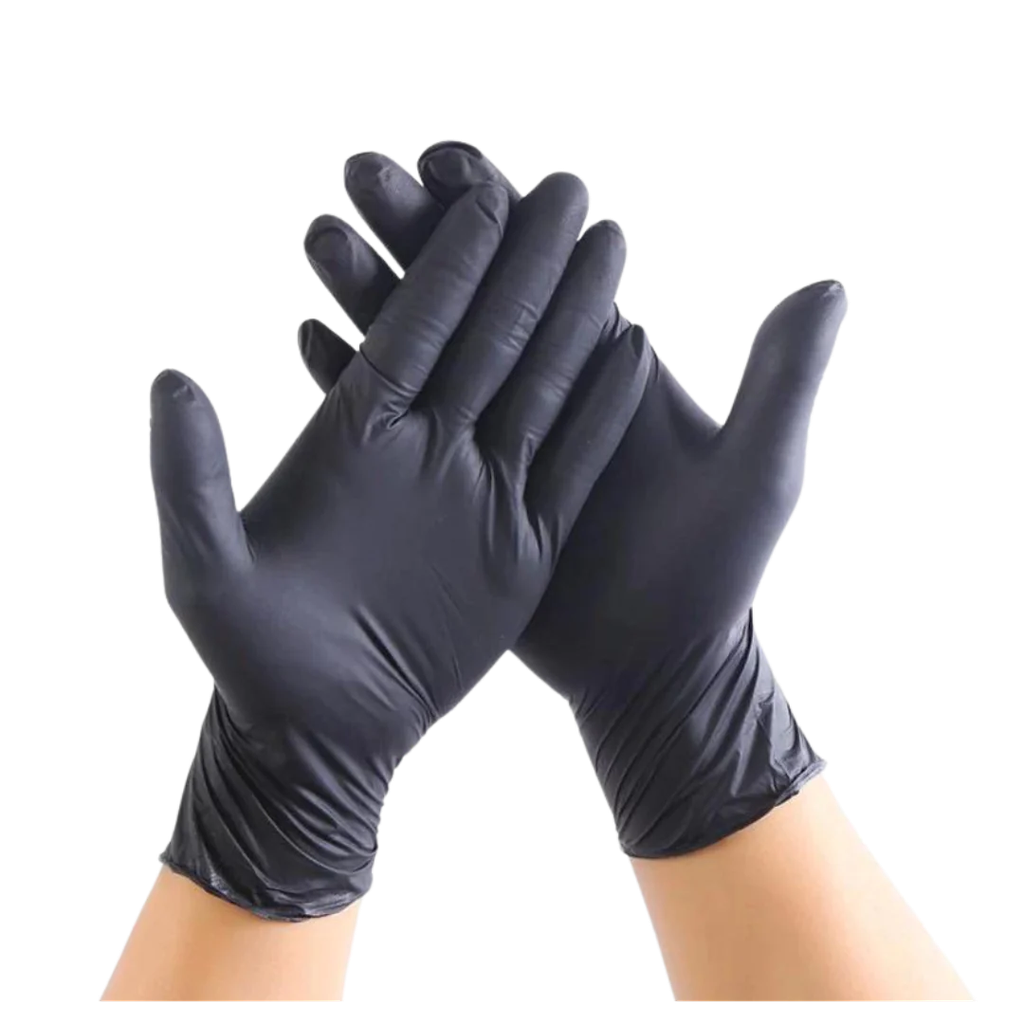 [FJGL03S] Black Nitrile Gloves | Small | Powder Free | 100 Pcs