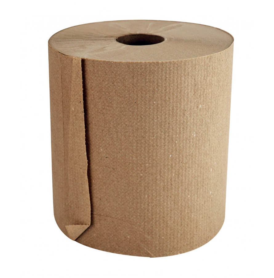 [FJPT04] Kraft Paper Towel | 7.85" x  800 ft / Roll | 6 ROLLS