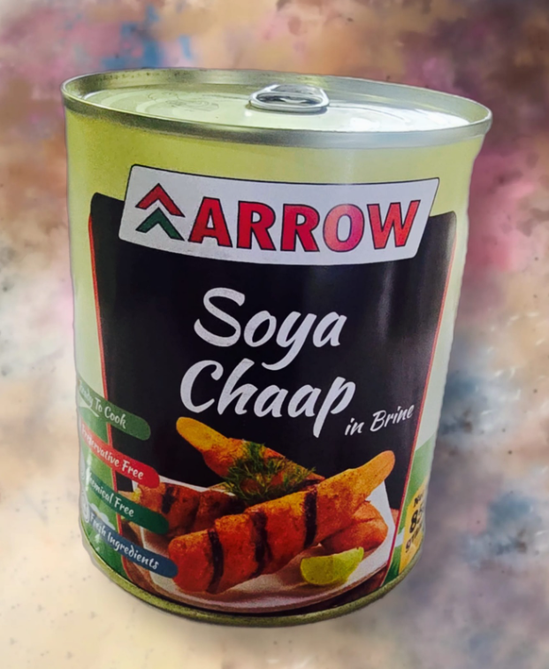 [FJ3004] Soya Chaap | Arrow | 850gms x 12 Cans