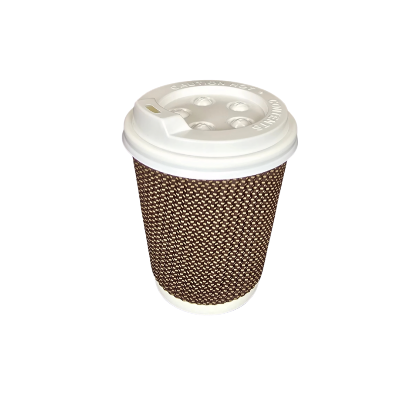 [FJHBSW08BPR] 8oz Coffee Cups | Rippled | 500 Pcs
