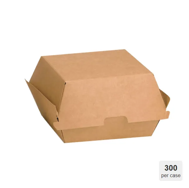 [FJCS55C1APR] 5" X 5" - Burger Box / Kraft Takeout - 250 Pcs