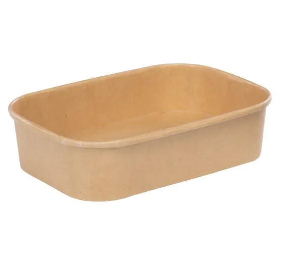 26oz Salad Bowl (750 ML) Kraft | Rectangle | 300 Pcs