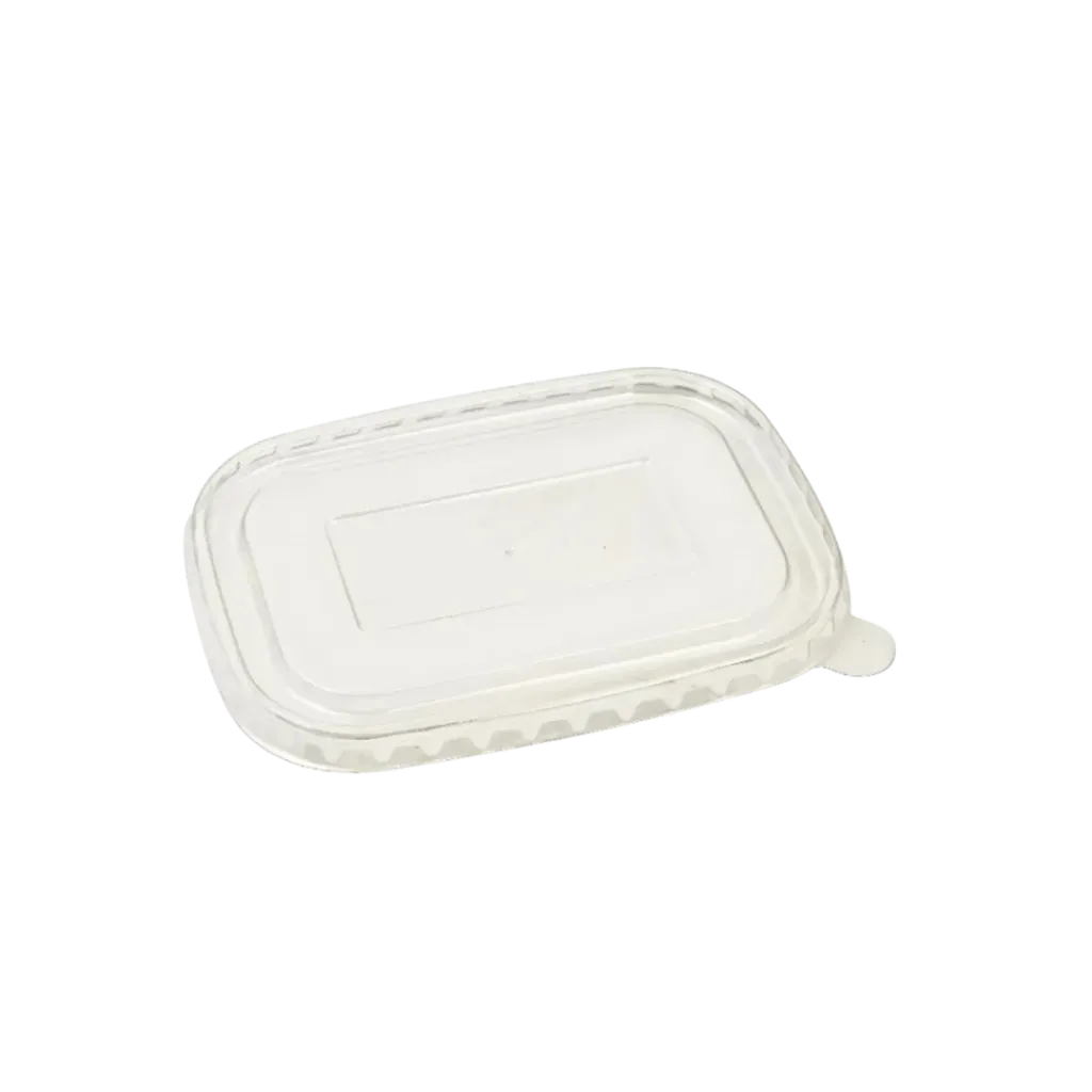 PET LID for Rectangle Salad Bowl | 16oz To 32oz | Kraft | 300 Pcs