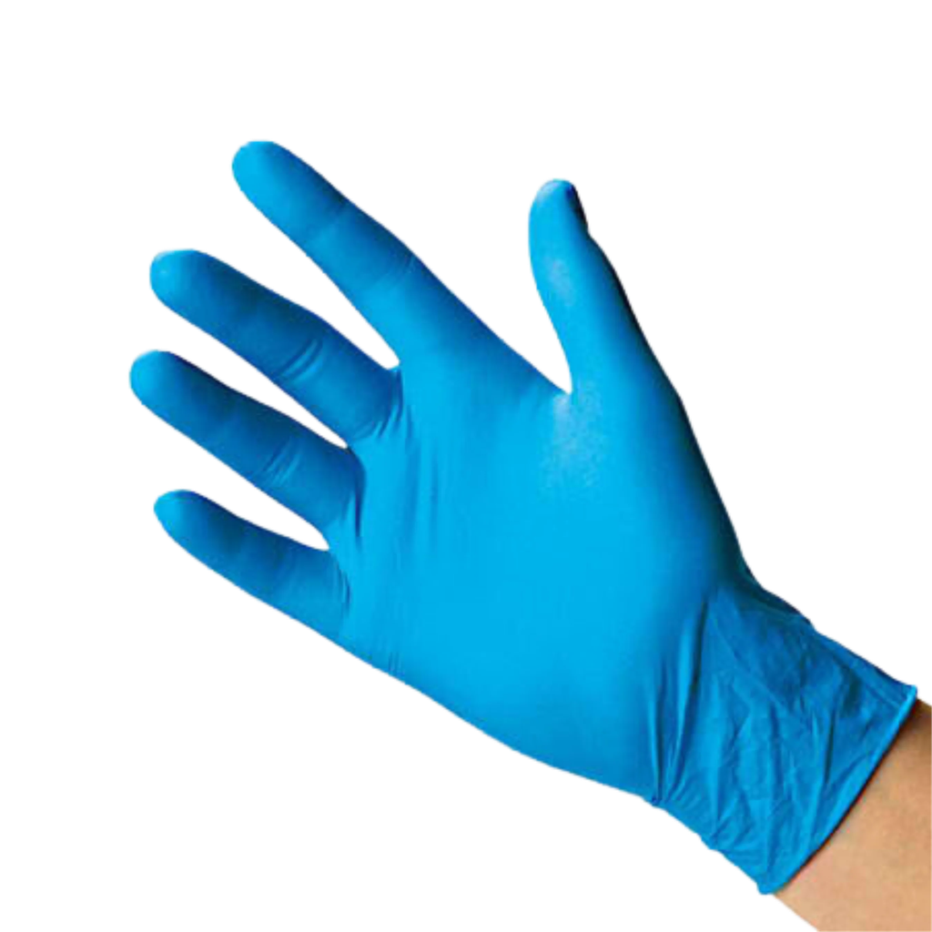 [FJGL02L] Blue Nitrile Gloves | Large | Powder Free | 100 Pcs