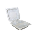 8" x 8" Meal Box - Three Compartment