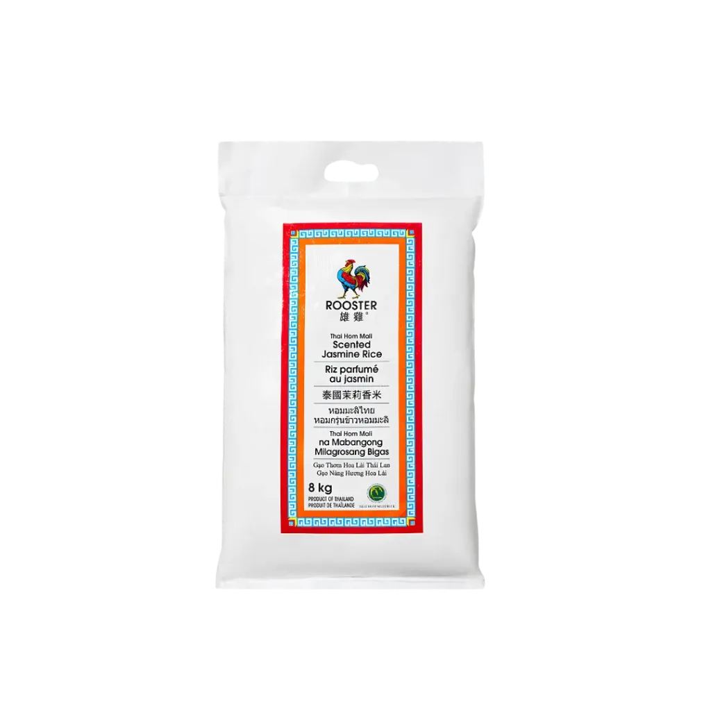 [FJ3507] Rooster  - Scented Jasmine Rice - 17.63Lb (8Kg)