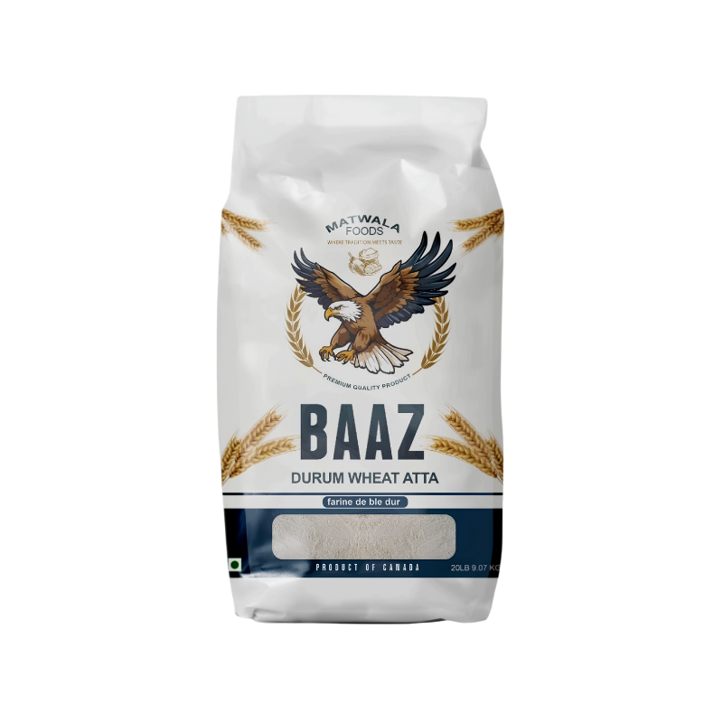 Baaz - Durum Wheat Atta - 20 lb (9.07 Kg)