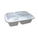 32oz Rectangle container - Two compartment | 30-70 Split | 150 Pcs