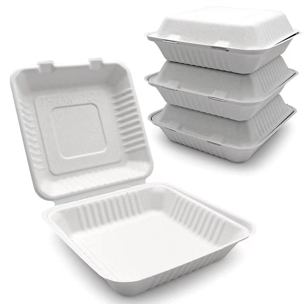 [FJCS88C1ASC] Sugarcane/Bagasse | 8"x8"x2.5" | 1 Compartment | 200 Pcs