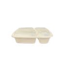 32oz Rectangle container - Two-compartment | 60-40 Split | 150 Pcs