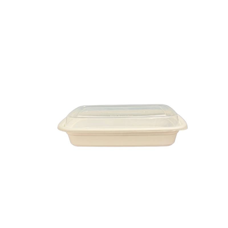 [FJR28] 28oz Rectangle container & Lid | 150 Pcs