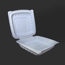 9x9 Clamshell / Meal box - 1 Compartment