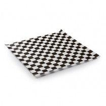 [FJWP12BBPR] Wax Paper | 12" x 12" | Black Checker | 2000 Pcs
