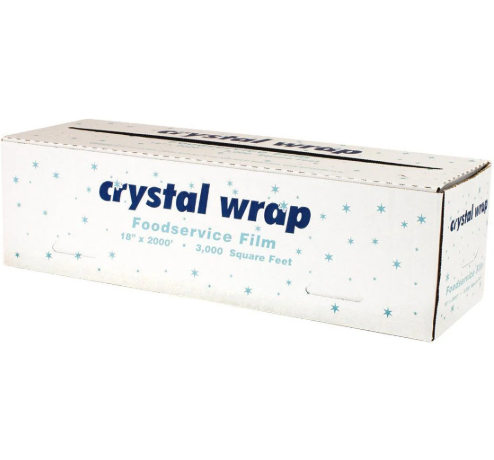 [FJWF12] CRYSTAL | Food Wrap Film | 12" x 2000' | With Cutter